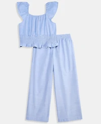 Epic Threads Girls' Xs-xl Chambray Pants Set, Macy's Exclusive