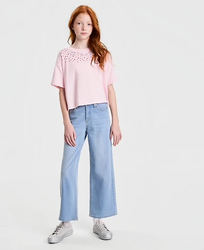 Epic Threads Girls' Xs-xl Gem Relaxed Cropped Tee, Macy's Exclusive