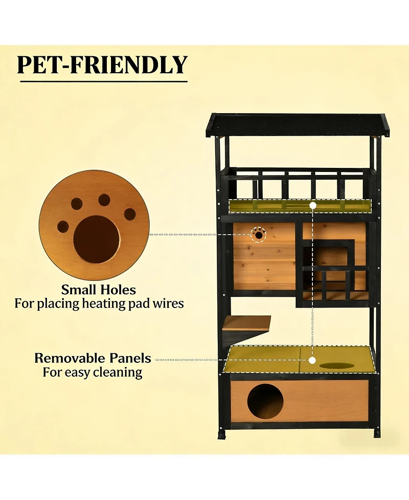 Zeus & Ruta Wooden Pet House