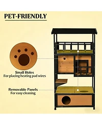 Zeus & Ruta Wooden Pet House