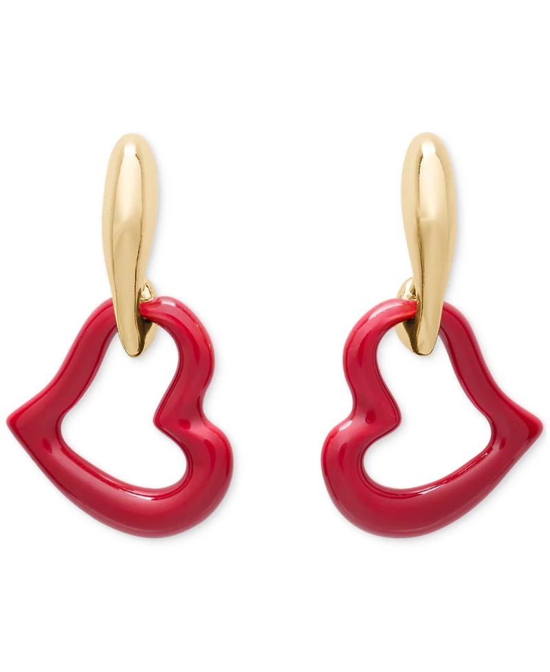 kate spade new york Cubic Zirconia Amour Enamel Drop Earrings