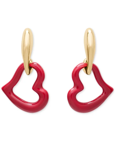 kate spade new york Cubic Zirconia Amour Enamel Drop Earrings