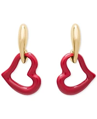 kate spade new york Cubic Zirconia Amour Enamel Drop Earrings