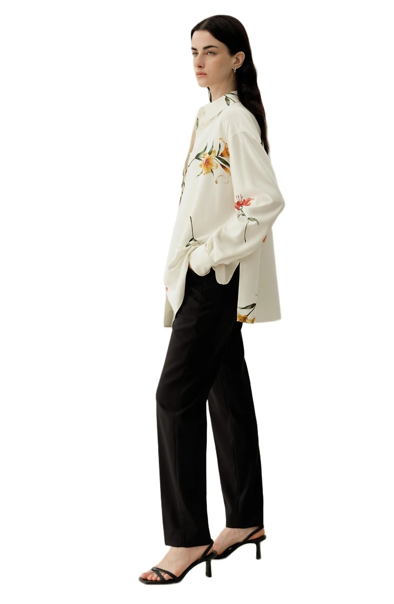 Lilysilk Women's Print Oversize Top