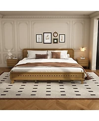 Streamdale Furniture Pine Solid Wood King Bed