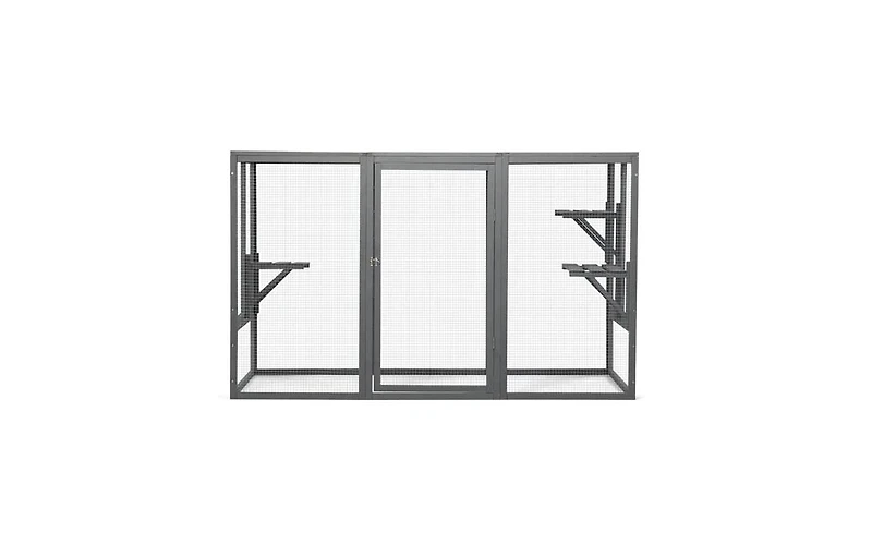 Zeus & Ruta Wooden Cat Cage