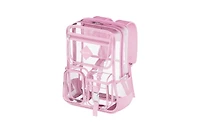 Contixo Clear Backpack for Kids & Adults, Stadium & School Approved, Waterproof Pvc Bookbag, 16.9"H x 13.7"L x 6.6"W