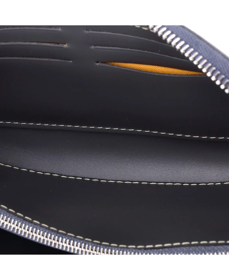 Pre-Owned Goyard Matignon Zip Wallet Coated Canvas with Leather