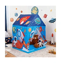 Bruce & Shark Space Themed Play Tent for Kids, Large Playhouse with Easy Setup
