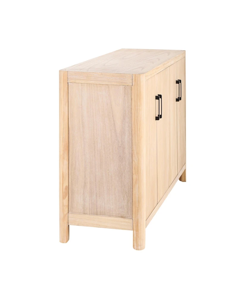 Streamdale Furniture Farmhouse 4-Door Cabinet - Distressed Finish