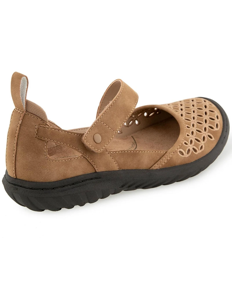 Jbu Women's Bianca Casual Mary Jane Flats