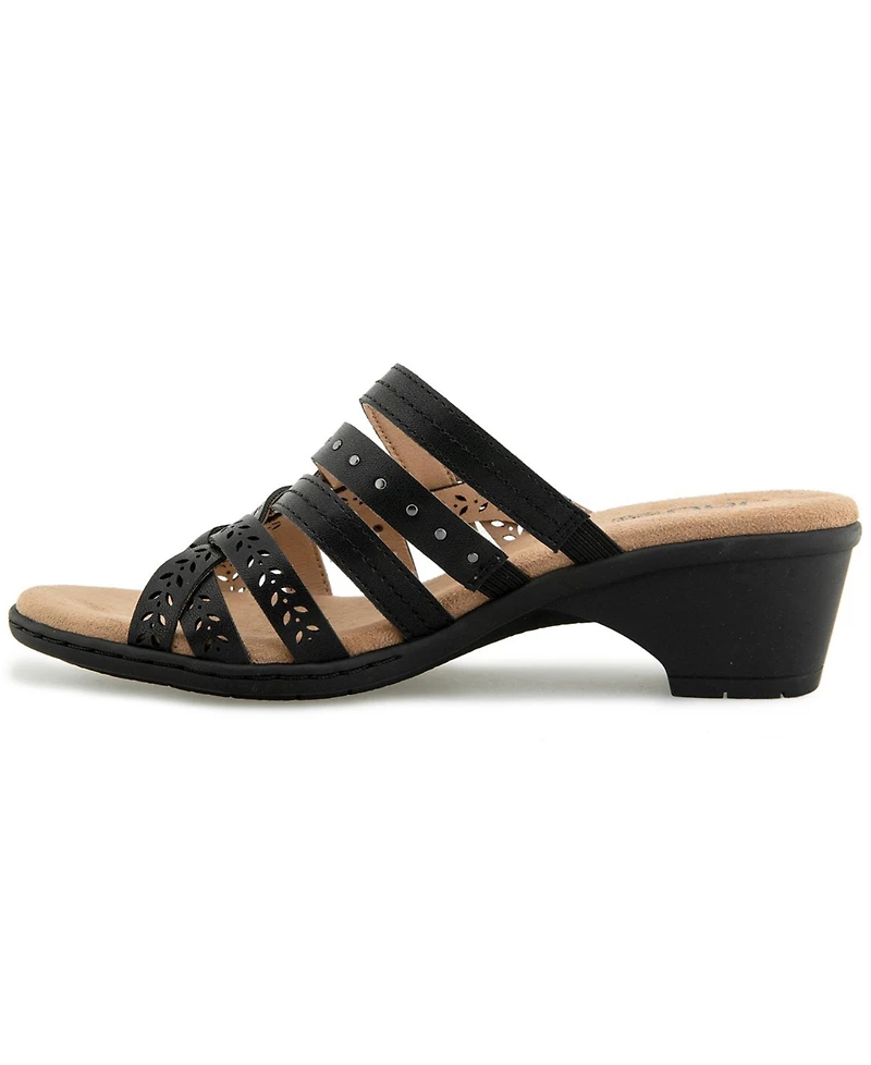 Jbu Women's Juna Casual Slip-On Wedge Sandals