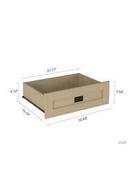 Streamdale Furniture Tall Bedroom Armoire Wardrobe Closet with Barn Door & Shelves