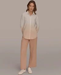 Donna Karan Weekend Women's Dip-Dye Long-Sleeve Shirt