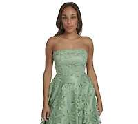 Eliza J Women's Strapless Fit & Flare Midi Dress