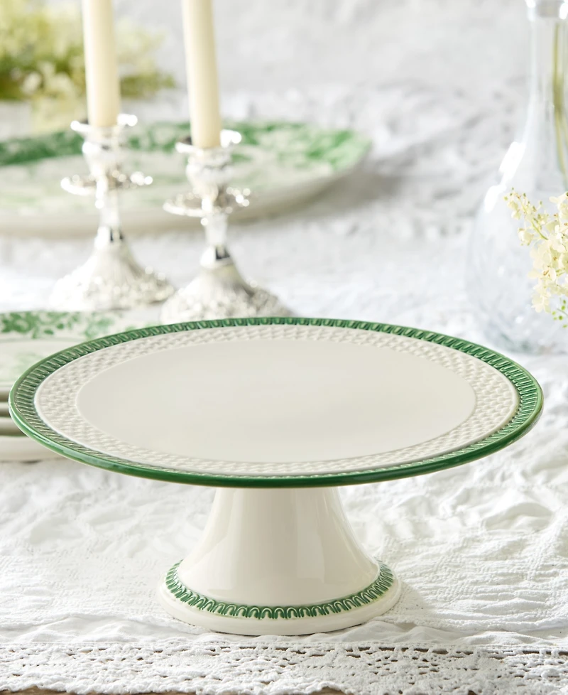 Certified International Le Jardin Footed Cake Plate