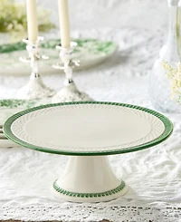 Certified International Le Jardin Footed Cake Plate