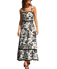 Cupshe Women's All Aboard Floral Maxi Beach Dress