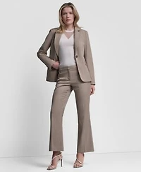 Dkny Womens Vertical Pinstripe Blazer Jacket Modern Fit Pinstripe Trousers