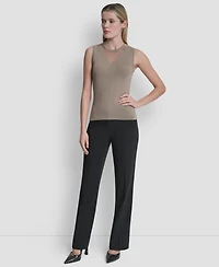 Dkny Women's Sleeveless Crewneck Sweater Top