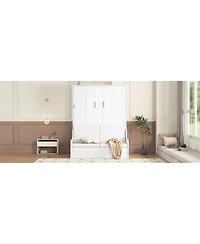 Streamdale Furniture Queen Size Murphy Bed Wall Bed with Cushion