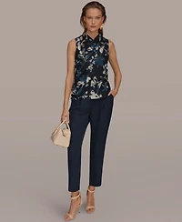 Donna Karan New York Women's Printed Sleeveless Top