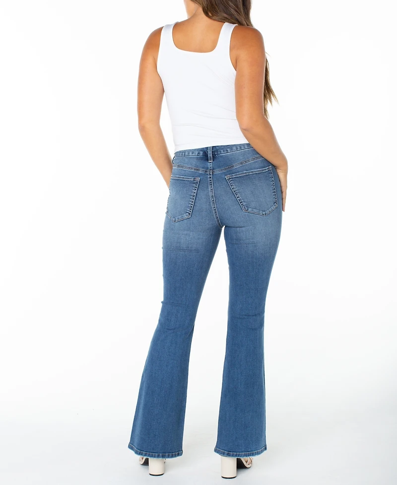 Celebrity Pink Women's Curvy Flared Jeans