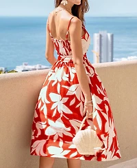 Cupshe Women's Wing It Floral Midi Beach Dress