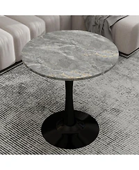 Streamdale Black Mid-Century Modern Coffee/Dining Table (27.6")