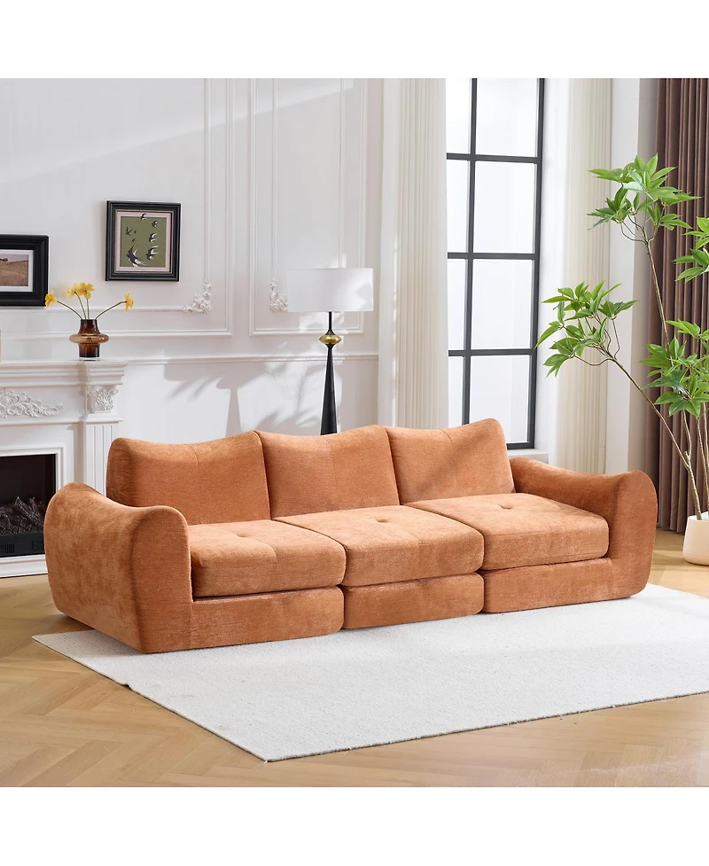 Streamdale Furniture Modular Cloud Sofa, Convertible Folding Sofa Bed, Sectional Cushioned Sofa