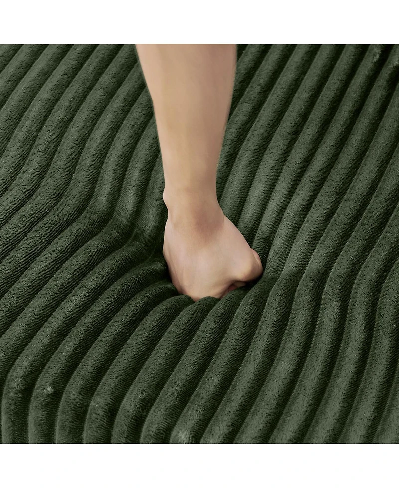 Streamdale Furniture U-shape Modular Corduroy Sofa, Modern Minimalist Sleeper Couch