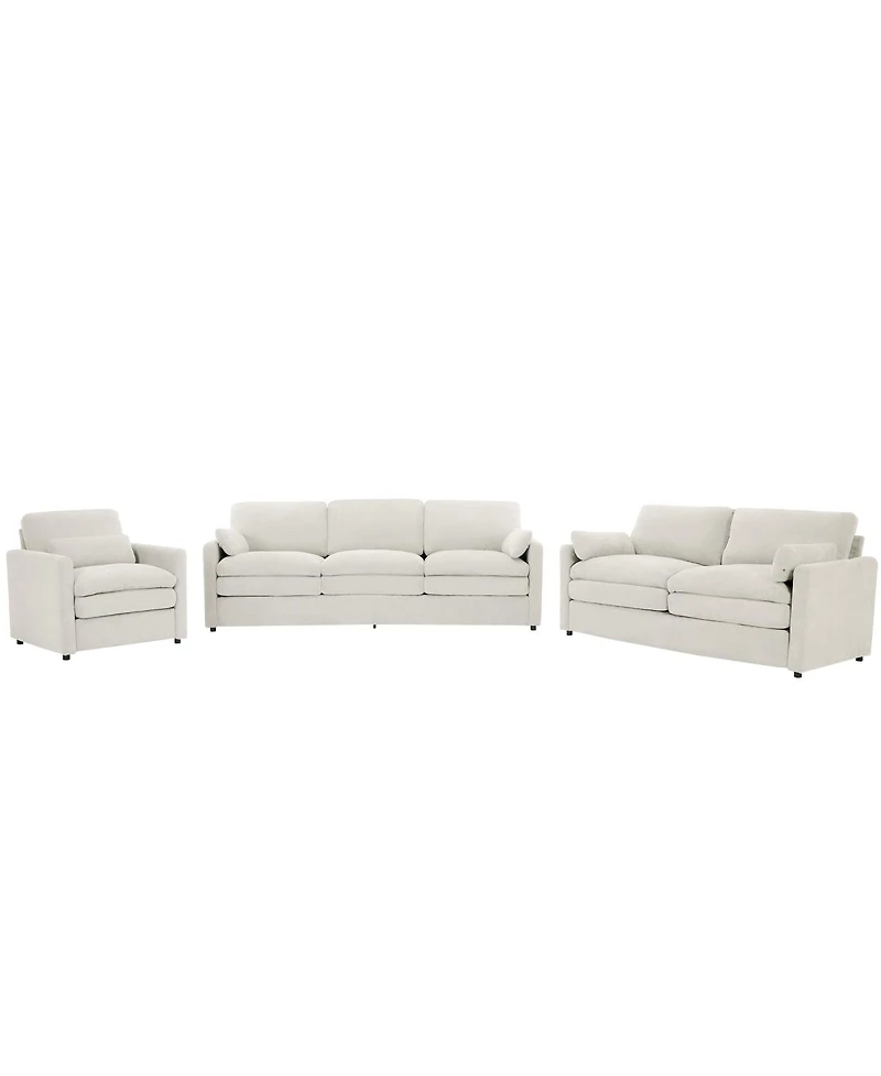 Streamdale Furniture Cozy Upholstered Oversized Comfy Cloud Sofa Double Cushion Group