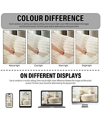 Streamdale Furniture Corduroy Sponge Single Sofa,Modern Sleeper Chair