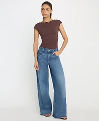 Good American Women's Super Stretch Open Back Body Suit