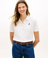 Tommy Hilfiger Women's Script Logo Polo T-Shirt