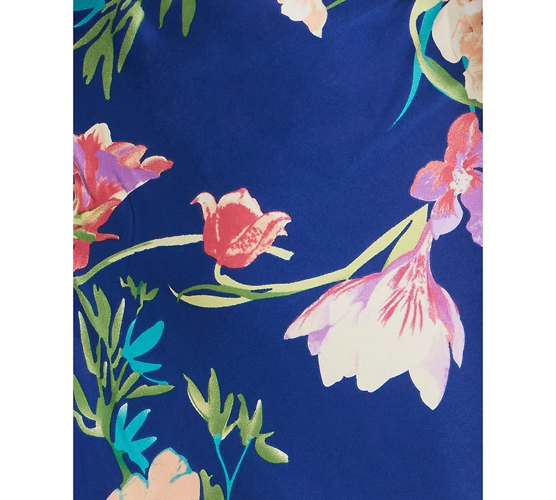 Alex & Sophia Women's Halter Tie-Back Long Dress