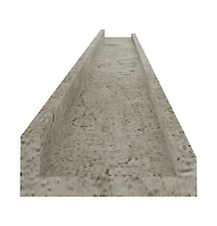 vidaXL Wall Shelves 4 pcs Concrete Gray 45.3"x3.5"x1.2"