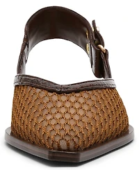 Steve Madden Women's Shay-Mesh Slingback Pointed Toe Flats