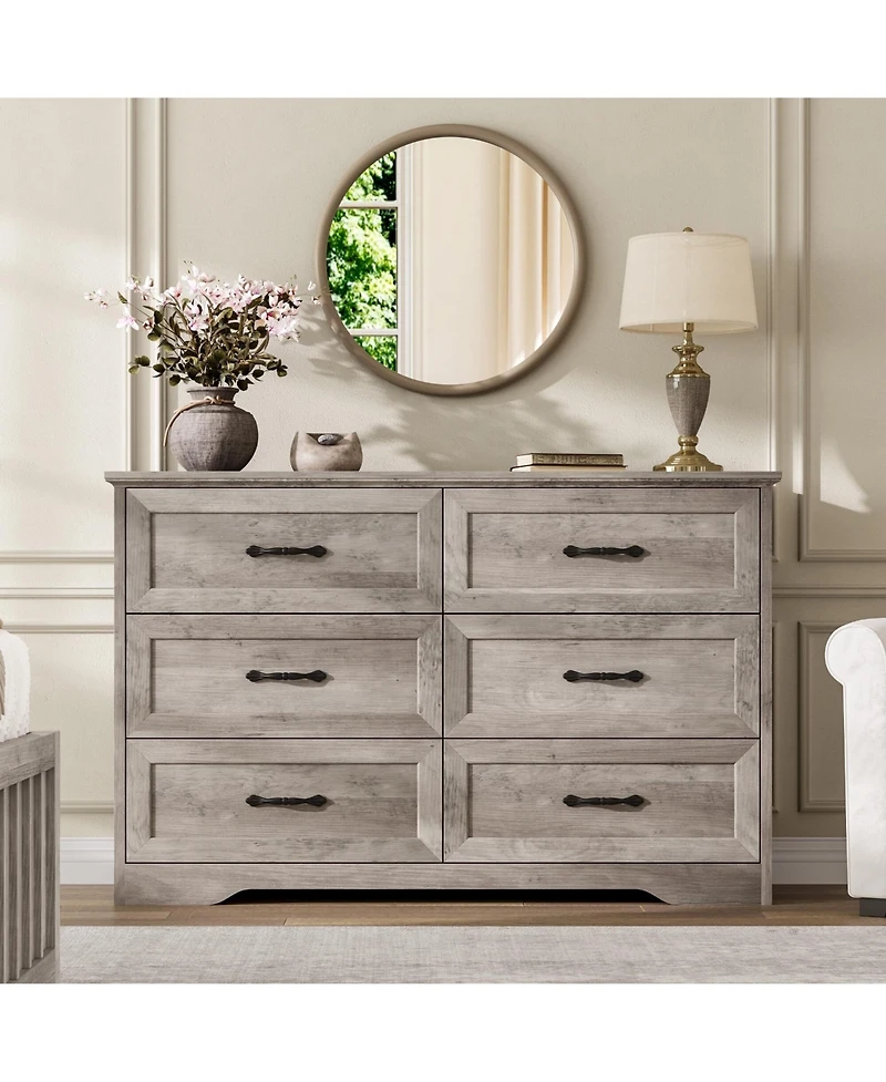 Gaomon Dresser for Bedroom with 6 Drawers