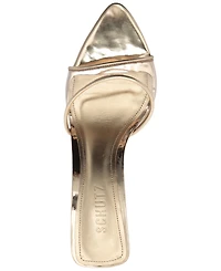Schutz Women's Elodie Vinyl Slip-On Dress Sandals