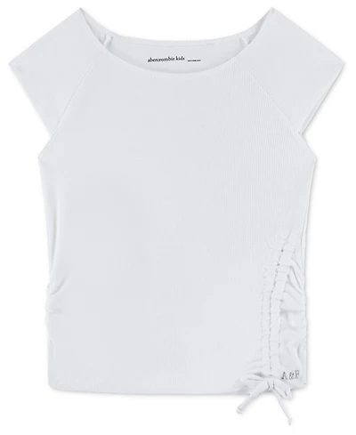 abercrombie kids Girls' Shoulder Play Short-Sleeve Top