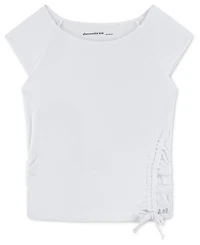 abercrombie kids Girls' Shoulder Play Short-Sleeve Top