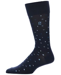 Perry Ellis Portfolio Men's Modern Dot Patterned Luxury Socks