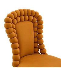 Streamdale Furniture Set of 2 Puffy Bubble Chairs with Gold Legs