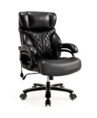 Streamdale Furniture Streamdale 600LBS Big & Tall Office Chair, Extra Wide Seat, Adjustable Lumbar, Heavy Duty Executive Chair