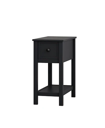 Streamdale Furniture Space saving table with drawer and shelf, solid wood veneer