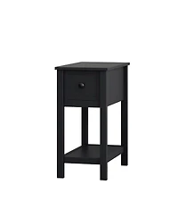 Streamdale Furniture Space saving table with drawer and shelf, solid wood veneer