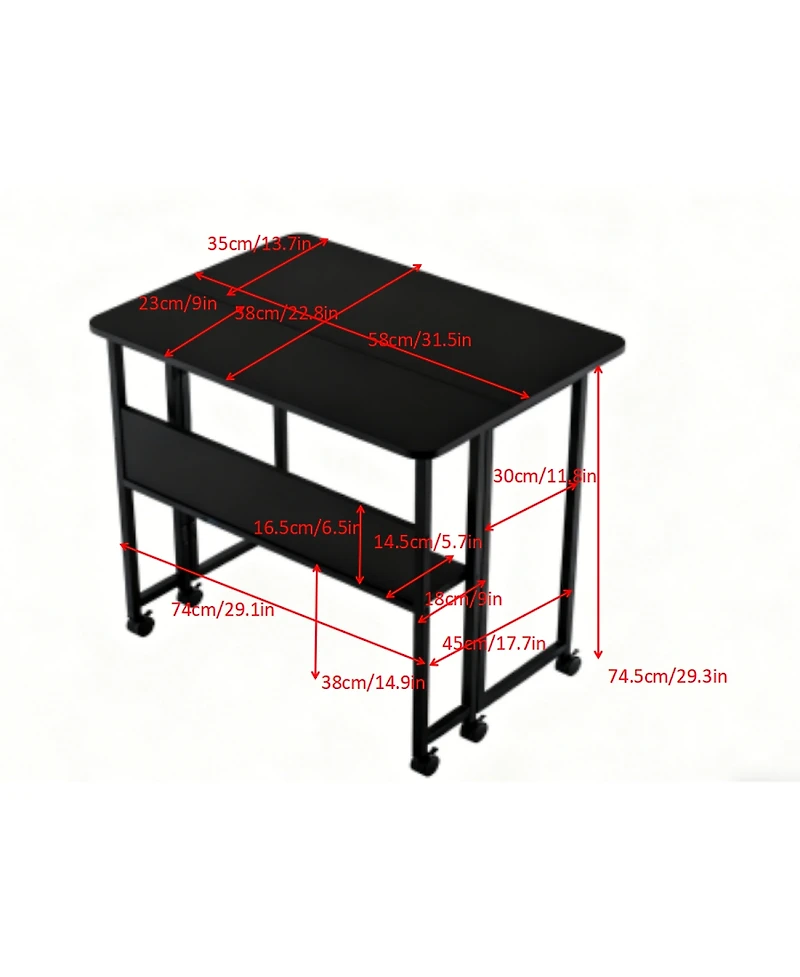 Streamdale Furniture Compact Folding Desk for Home or Office Use