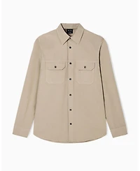 A|X Armani Exchange Men's Long Sleeve Ripstop Pocket Shirt