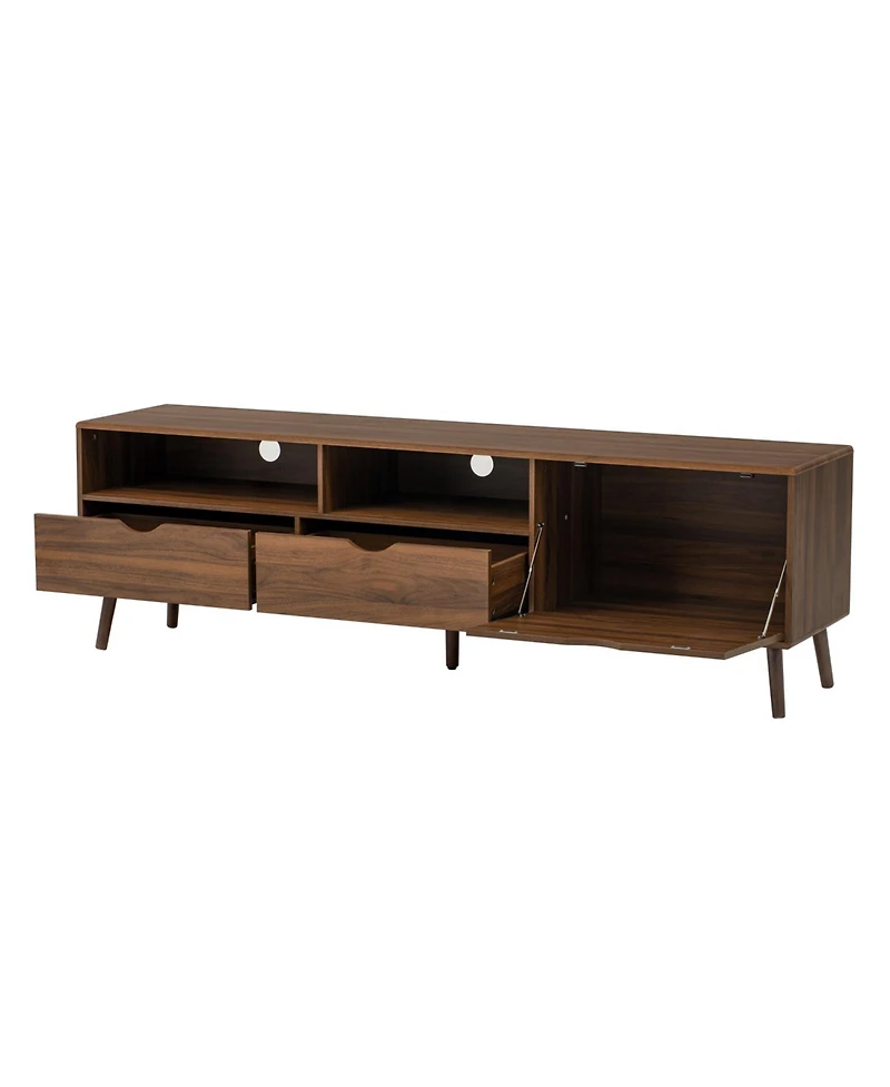 Streamdale Furniture Mid Century Tv Stand - Media Console for TVs up to 80